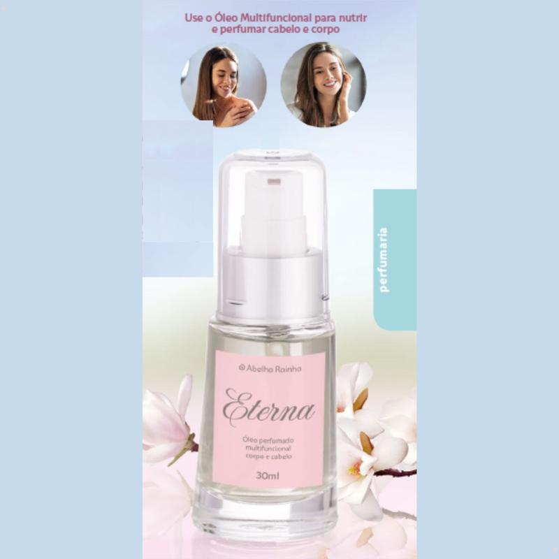 Óleo Perfumado Multifuncional Eterna Corpo e Cabelo 30ml Abelha
